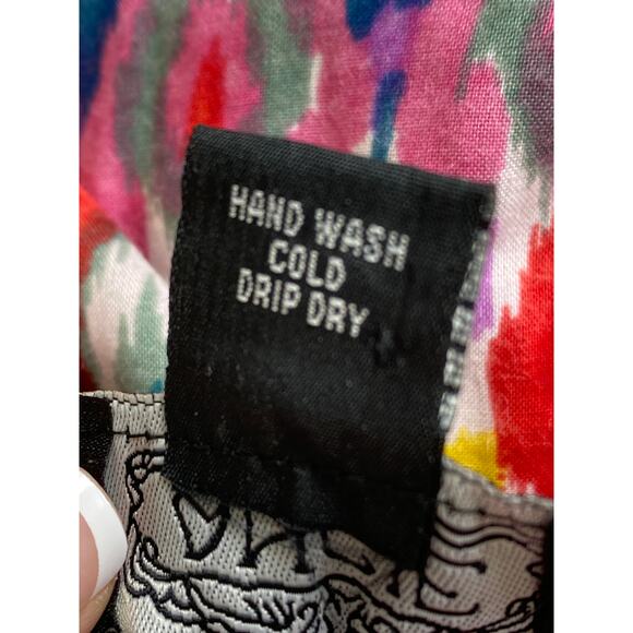 Boho Beachy Strapless Smocked Babydoll Maxi Dress Size L Whimsical Resort Wear - Picture 6 of 10